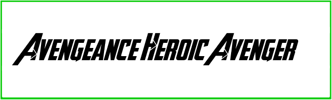 A Vengeance Heroic Avenger Font