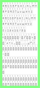 Mexican Pride font style letter 