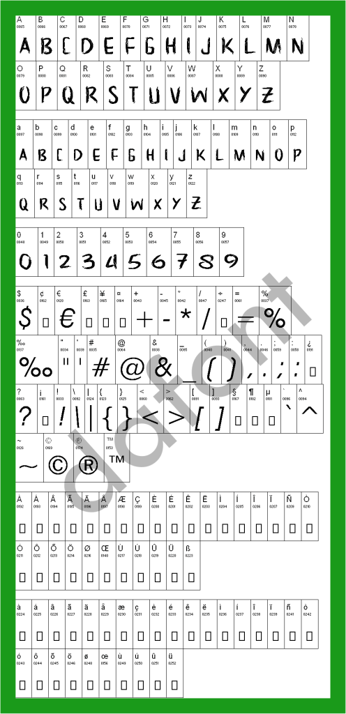 Noscary font style -download ttf - dafont - da font