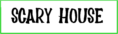 Scary House letter font style dafont da font font style