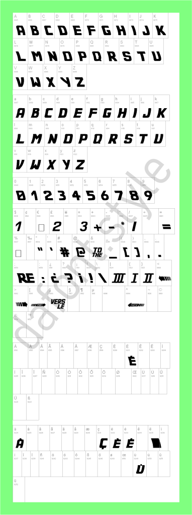 Back to the Future Font letter style