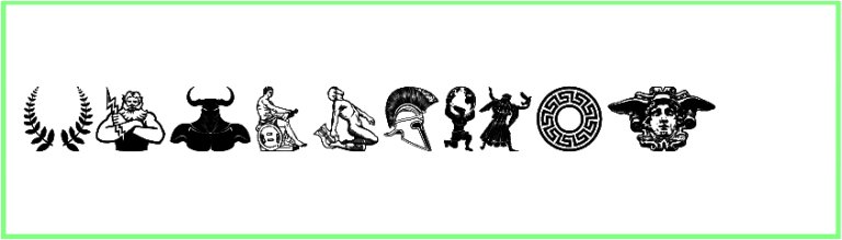 Greek Mythology Font style ttf download