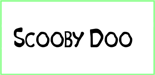Scooby Doo Font Style ttf Download