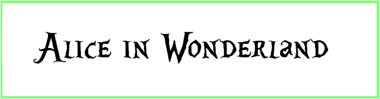 Alice in Wonderland Font style Download