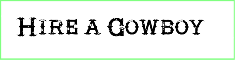 Hire a Cowboy Font style Download