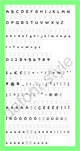 Homer Simpson font letter style