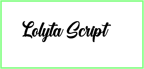 Lolyta Script Font style Download