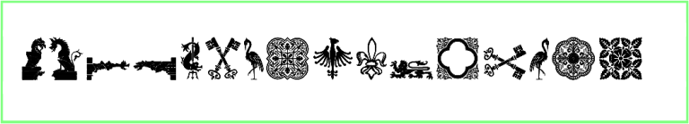 Medieval Dingbats Font style Download
