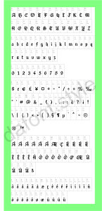 Modern Alice in Wonderland Font Letter preview