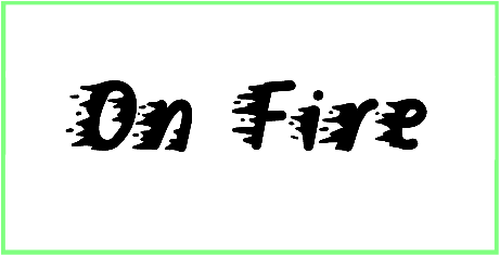On Fire Font style Download