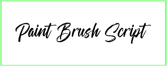 Paint Brush Script Font style Download