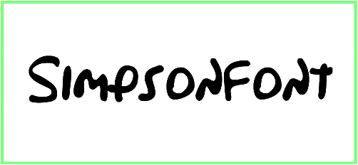 Simpson font style otf download