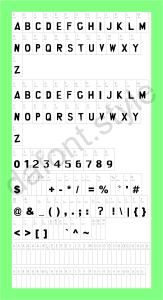 South Park Font letter style preview