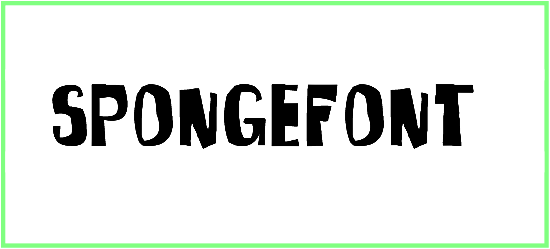 SpongeFont Square Type Font style ttf download dafont