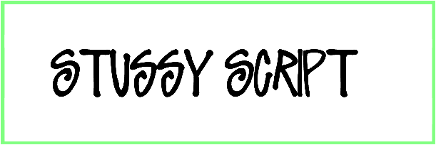 Stussy Script Font style Download da font