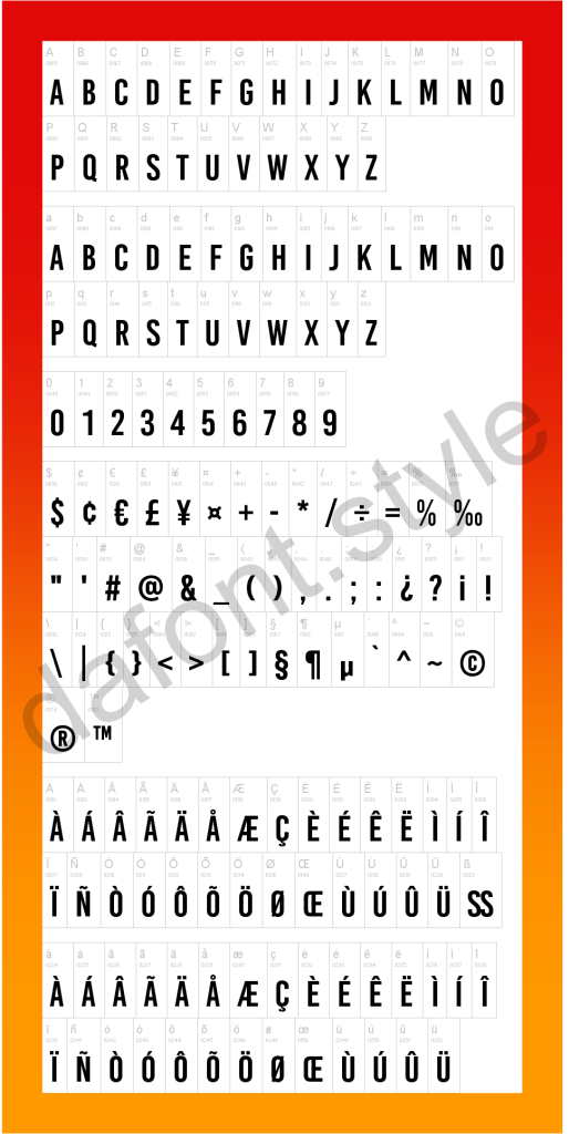 Bebas Kai Font letter style preview