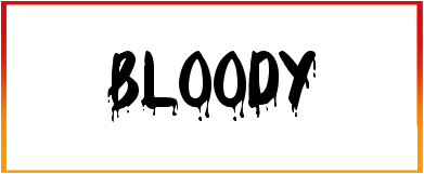 Bloody Font style Download