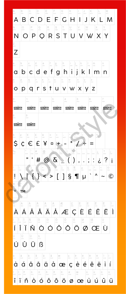 Coco Sharp Font letter style preview