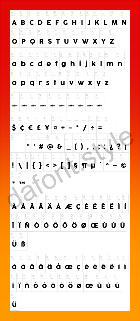 Cocogoose Font letter style preview