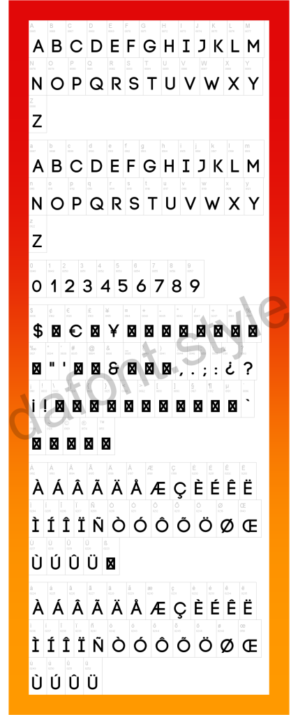 Code Font letter style preview