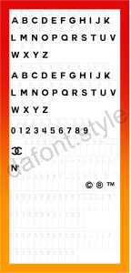 Couture Font letter style preview