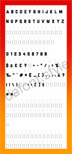 Cracked Code Font letter style preview