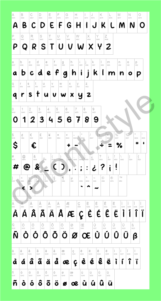 Crush Bubble Font letter style preview