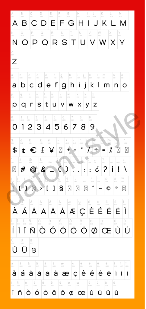 Genova Font letter style preview