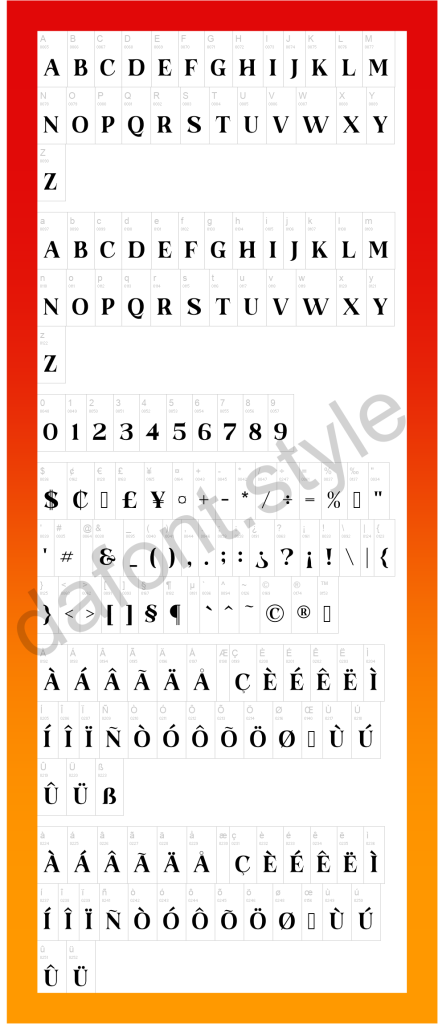 Hulbert Hopper Display font letter style preview