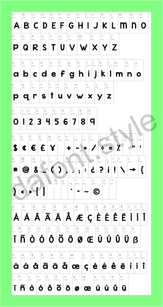 KG What the Teacher Wants Font letter style preview