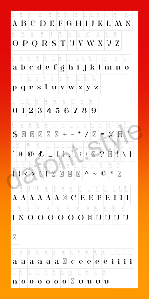 Kolak Font letter style preview