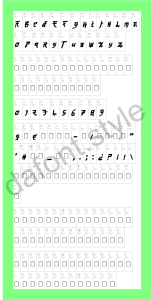 Manga Style font preview