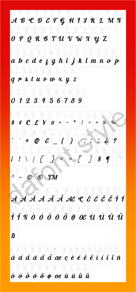 Marchiel Font letter style preview