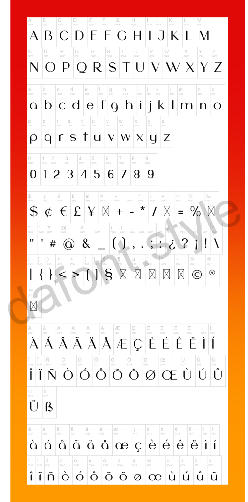 Melinda Evania Font letter style preview