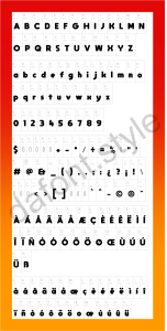 Moon Get! Font letter style preview