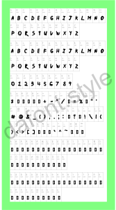 Ninja Naruto Font letter style preview