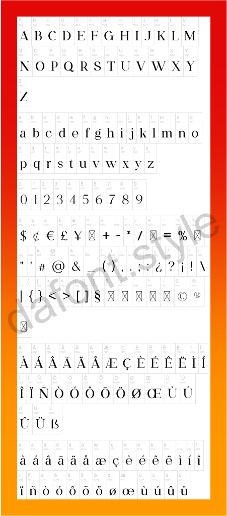 Paperboard Font letter style preview