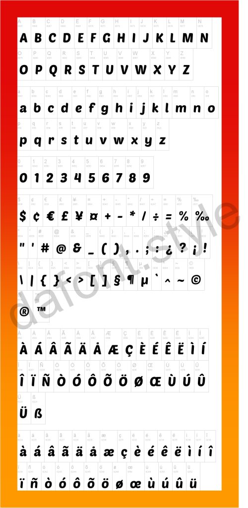 Poetsen One Font letter syle preview