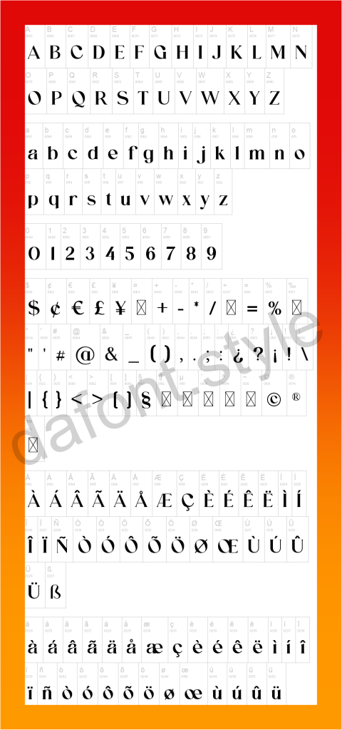 Porsha Richela Font letter style preview