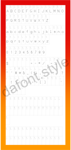 Secret Code font letter style preview