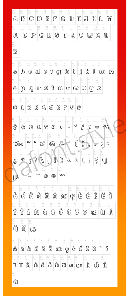 Sketch Bego Font letter style preview