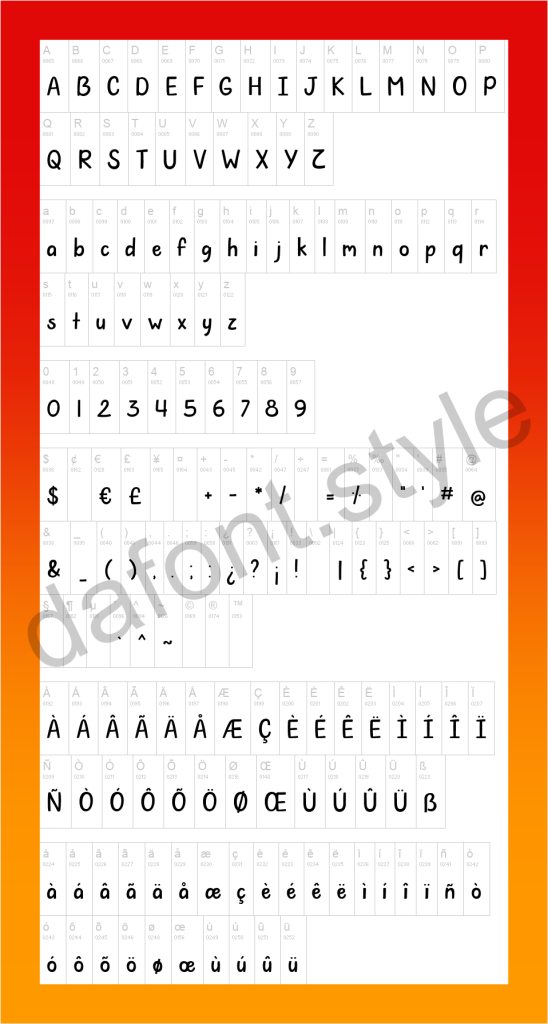 Tell Me A Joke Font letter style preview