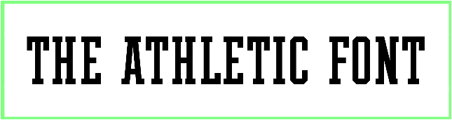 The Athletic Font style Download