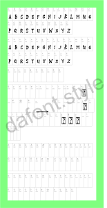 Therock Font letter style preview