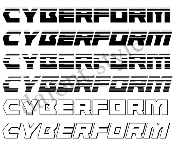 cyberformgradttf preview