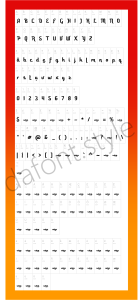 A Awal Ramadhan Font letter style preview