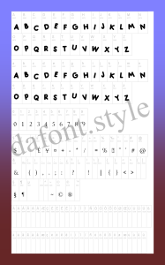 Adelia Font letter style preview
