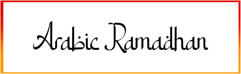 Arabic Ramadhan Font style download