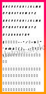 Badaboom BB Font letter style preview
