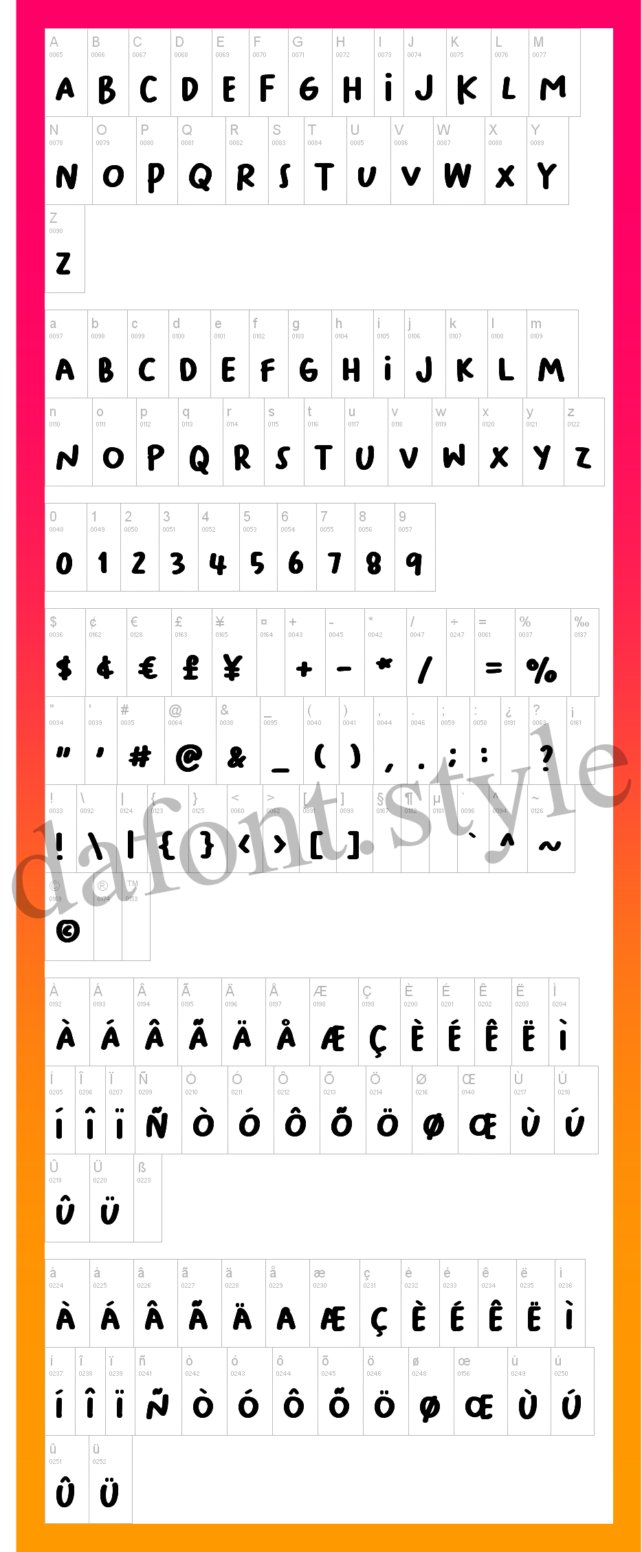 Bakso Sapi Font letter style preview